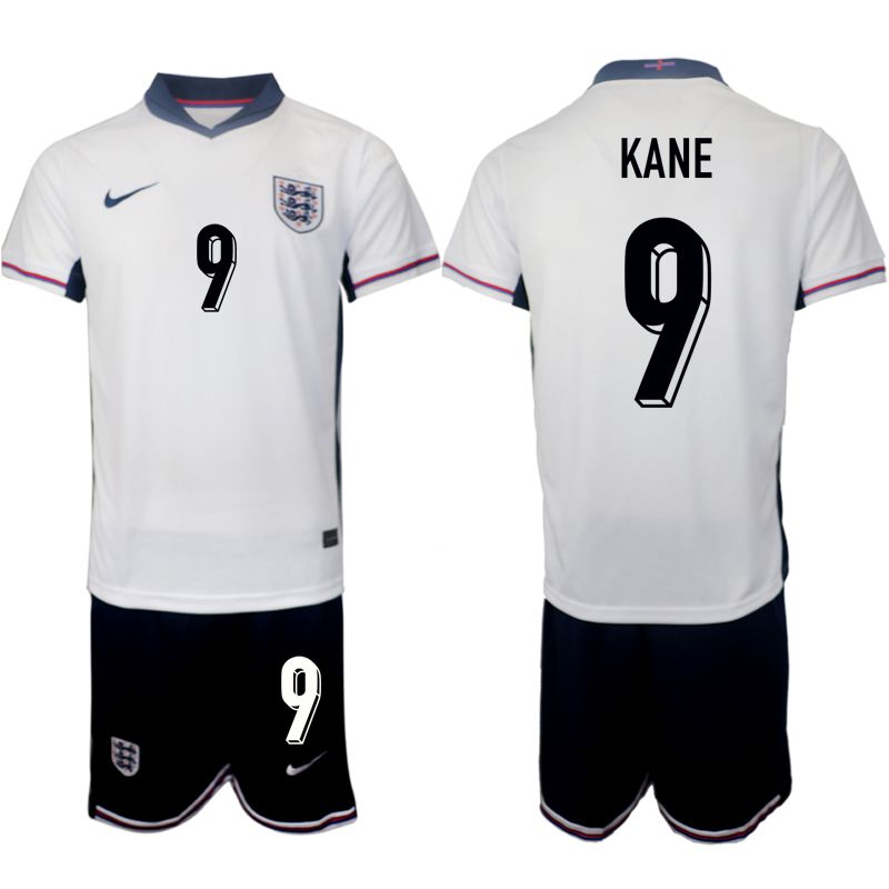 Men 2024-2025 Season England home white #9 Soccer Jersey